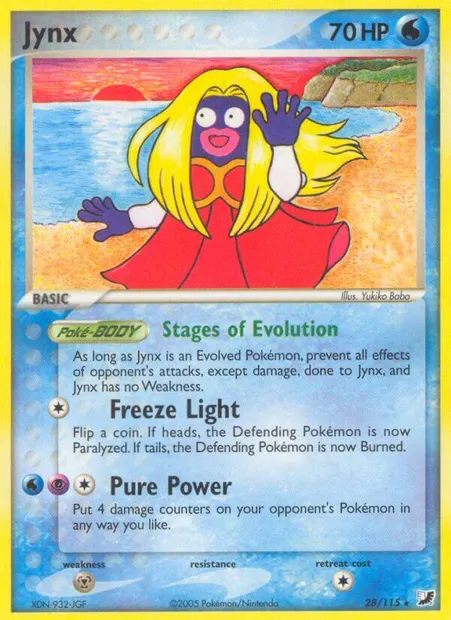 Jynx, Pokémon card UF 28 — Unseen Forces set