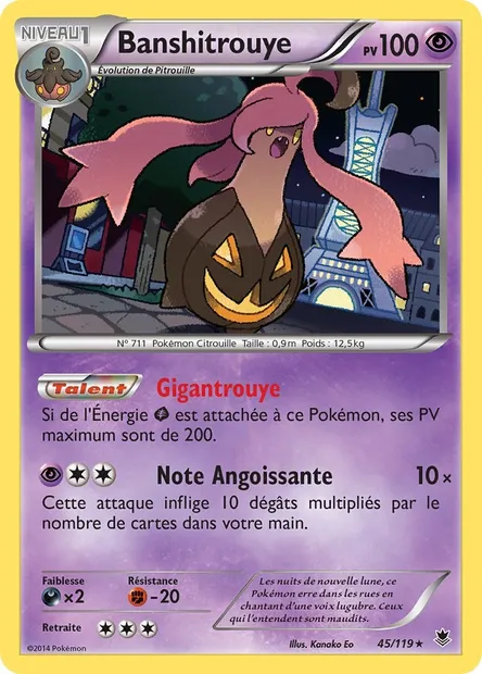 Banshitrouye, carte Pokémon PHF 45 — extension Vigueur Spectrale