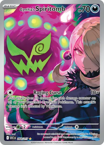 Cynthia's Spiritomb, Pokémon card ASC 244 — Ascended Heroes set