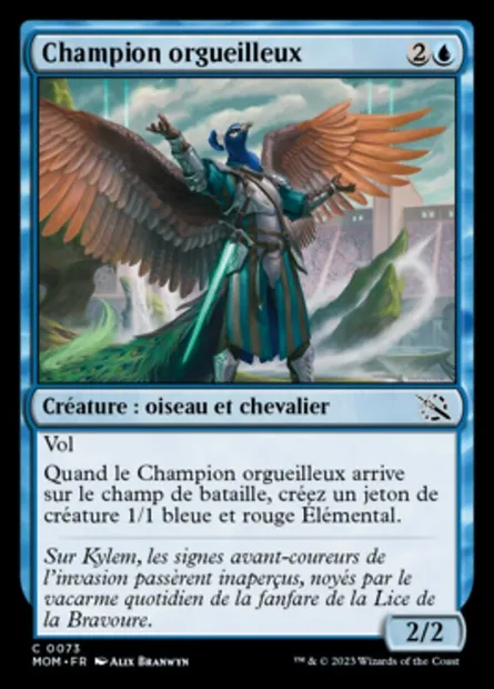 Champion orgueilleux, carte Magic MOM 73 — extension L'invasion des machines