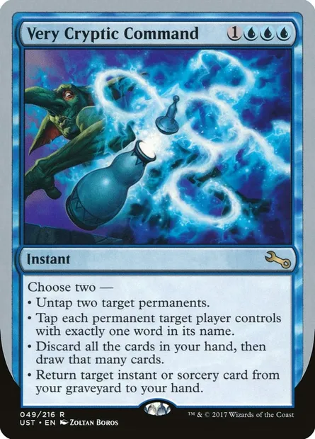 Very Cryptic Command, Magic card UST 49b — Unstable set