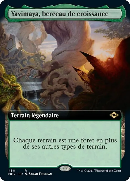Yavimaya, berceau de croissance, carte Magic MH2 480 — extension Horizons du Modern 2