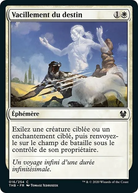 Vacillement du destin, carte Magic THB 16 — extension Theros Beyond Death