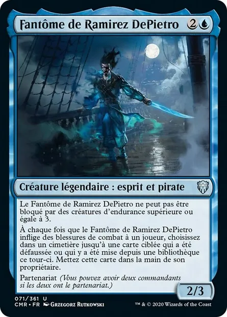 Fantôme de Ramirez DePietro, carte Magic CMR 71 — extension Commander Legends