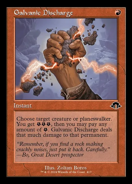 Galvanic Discharge, Magic card MH3 417 — Modern Horizons 3 set