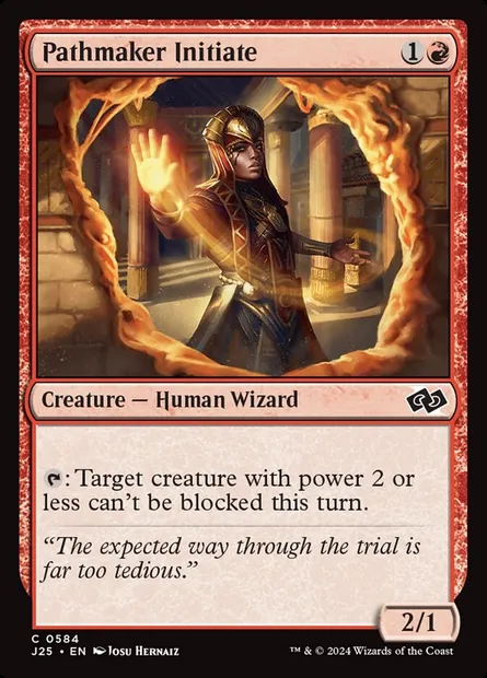 Pathmaker Initiate, Magic card J25 584 — Foundations Jumpstart set