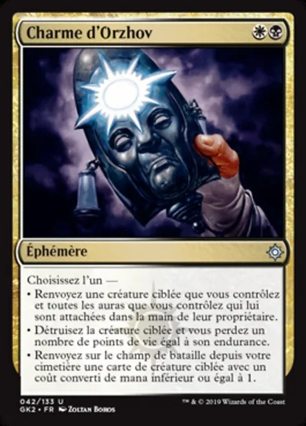 Charme d'Orzhov, carte Magic GK2 42 — extension RNA Guild Kit