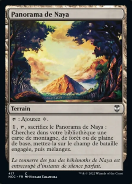 Panorama de Naya, carte Magic NCC 417 — extension New Capenna Commander