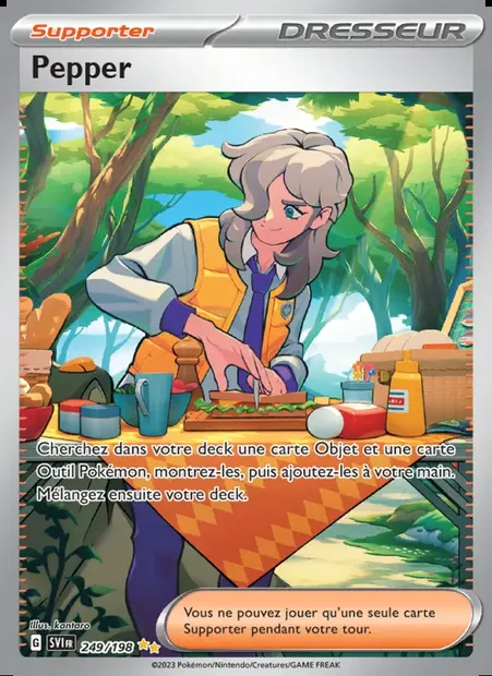 Pepper, carte Pokémon SVI 249 — extension Écarlate et Violet