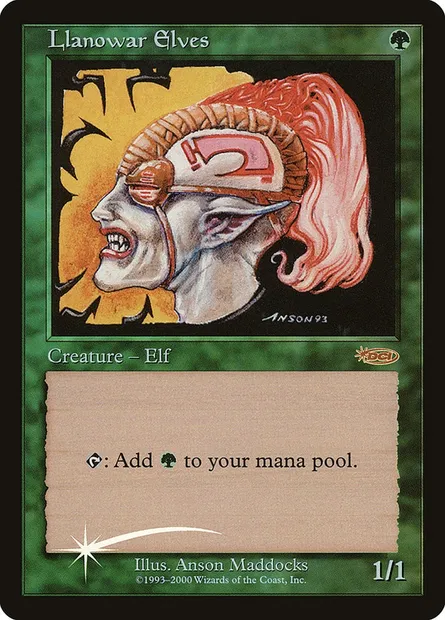 Elfes de Llanowar, carte Magic FNM 11 — extension Friday Night Magic 2000