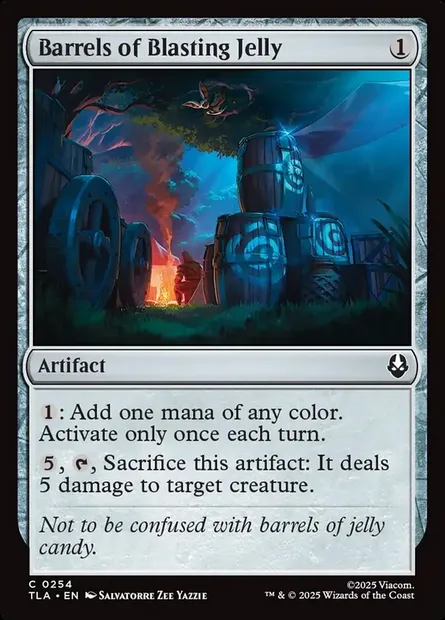 Barrels of Blasting Jelly, Magic card TLA 254 — Avatar: The Last Airbender set