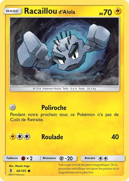 Racaillou d’Alola, carte Pokémon GRI 40 — extension Gardiens Ascendants