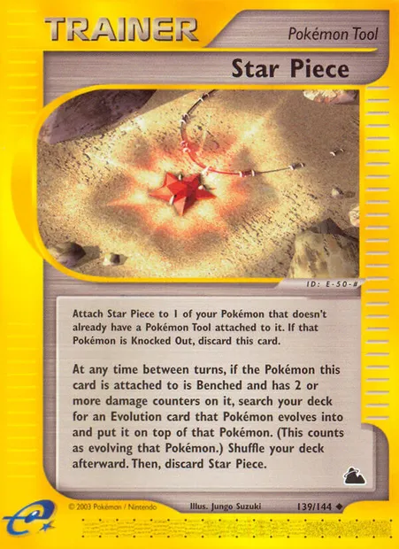Star Piece, carte Pokémon SK 139 — extension Skyridge