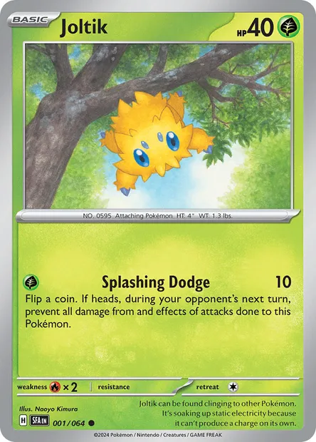 Joltik, Pokémon card SFA 001 — Shrouded Fable set