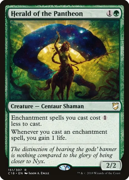 Herald of the Pantheon, Magic card C18 151 — Commander 2018 set