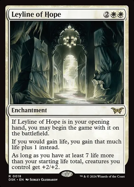 Leyline of Hope, Magic card DSK 18 — Duskmourn: House of Horror set