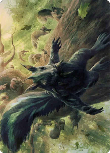 Chatterfang, Squirrel General // Chatterfang, Squirrel General, Magic card AMH2 68 — Modern Horizons 2 Art Series set