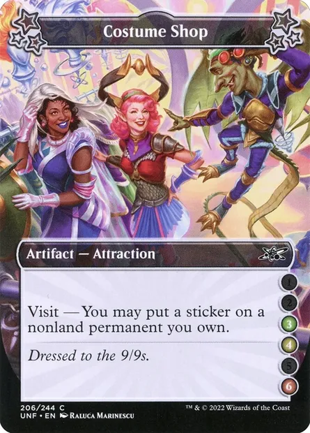 Costume Shop, Magic card UNF 206d — Unfinity set