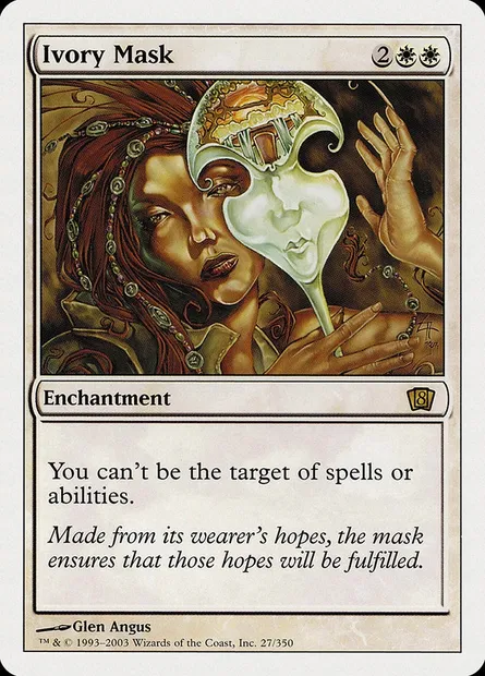 Ivory Mask, Magic card 8ED 27 — Eighth Edition set