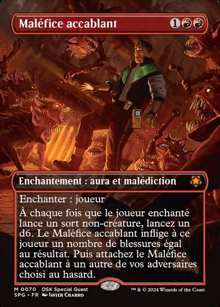 Maléfice accablant, carte Magic SPG 70 — extension Special Guests