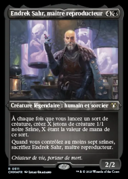 Endrek Sahr, maître reproducteur, carte Magic CMM 511 — extension Commander Masters