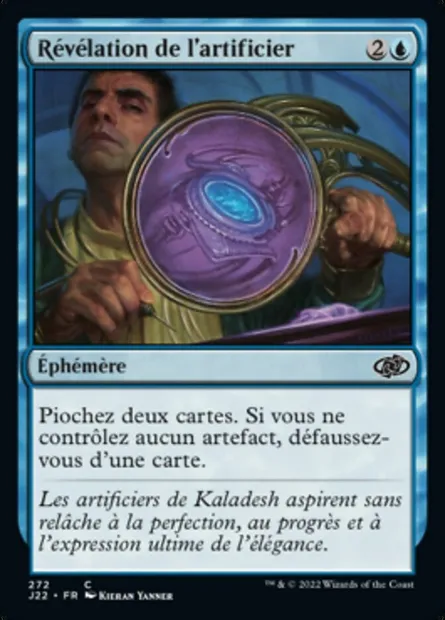 Révélation de l'artificier, carte Magic J22 272 — extension Jumpstart 2022