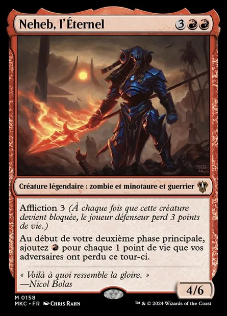 Neheb, l'Éternel, carte Magic MKC 158 — extension Murders at Karlov Manor Commander