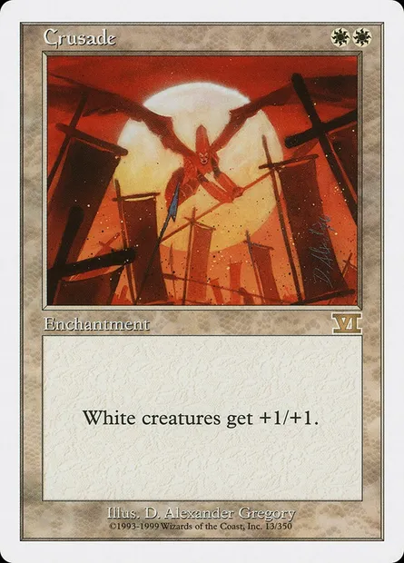 Crusade, Magic card 6ED 13 — Classic Sixth Edition set