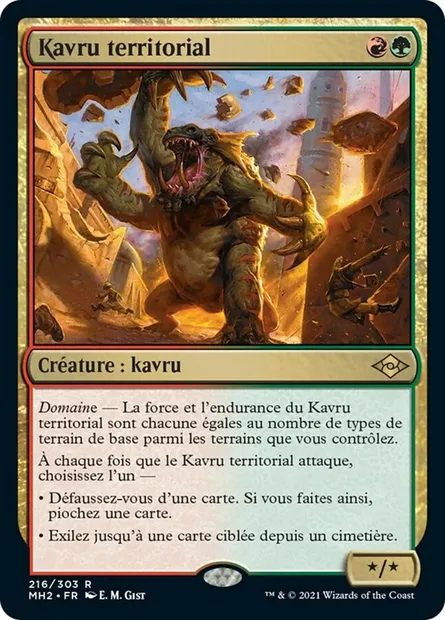 Kavru territorial, carte Magic MH2 216 — extension Horizons du Modern 2