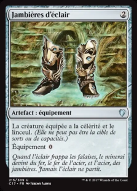 Jambières d'éclair, carte Magic C17 215 — extension Commander 2017