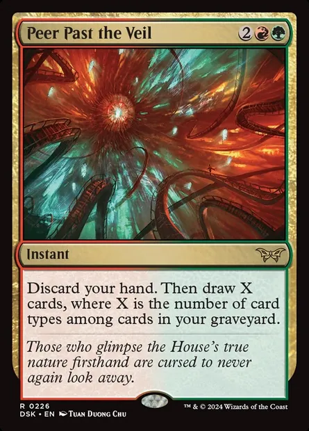 Peer Past the Veil, Magic card DSK 226 — Duskmourn: House of Horror set