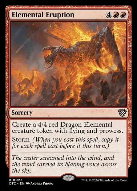 Elemental Eruption, Magic card OTC 27 — Outlaws of Thunder Junction Commander set