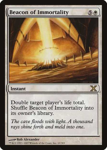 Beacon of Immortality, Magic card 10E 10 — Tenth Edition set