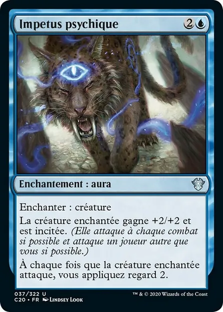 Impetus psychique, carte Magic C20 37 — extension Commander 2020