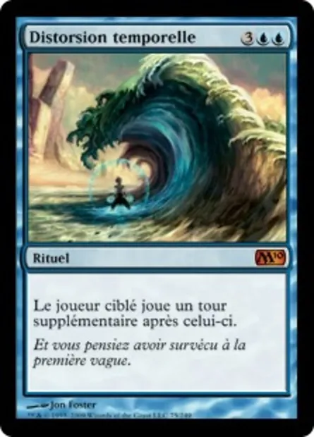 Distorsion temporelle, carte Magic M10 75 — extension Magic 2010