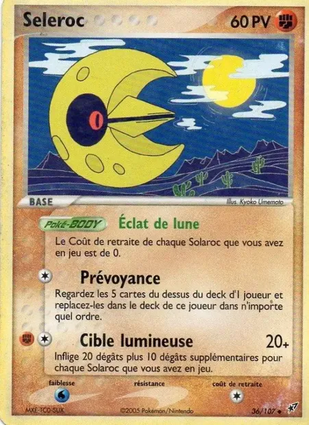Séléroc, carte Pokémon DX 36 — extension EX Deoxys