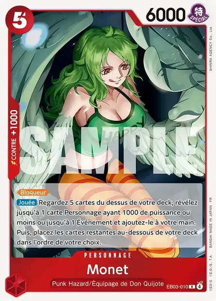 Monet, carte One Piece EB03-010 — extension ONE PIECE HEROINES EDITION
