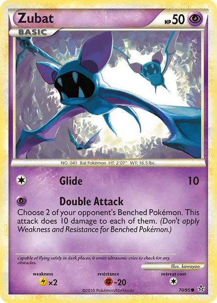 Zubat, Pokémon card UL 70 — Unleashed set