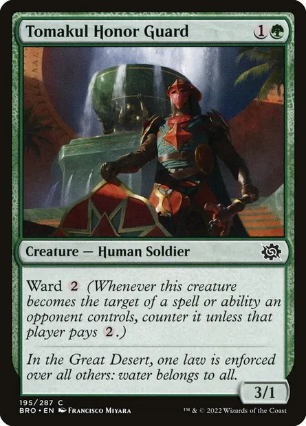 Tomakul Honor Guard, Magic card BRO 195 — The Brothers' War set