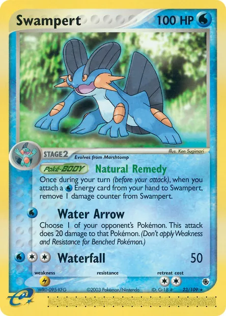 Swampert, Pokémon card RS 23 — Ruby & Sapphire set