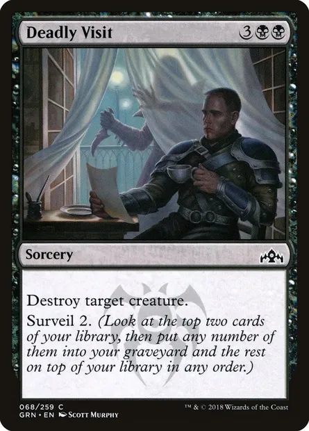 Deadly Visit, Magic card GRN 68 — Guilds of Ravnica set
