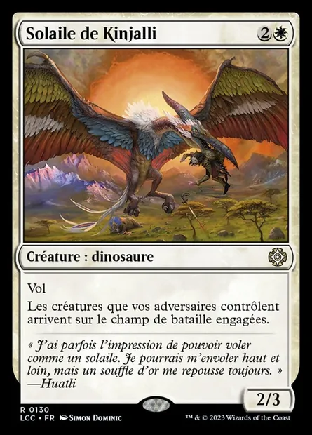 Solaile de Kinjalli, carte Magic LCC 130 — extension The Lost Caverns of Ixalan Commander