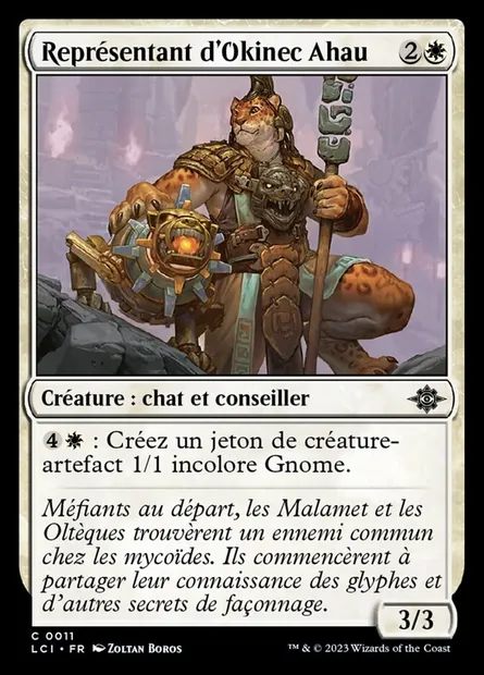 Représentant d'Okinec Ahau, carte Magic LCI 11 — extension The Lost Caverns of Ixalan