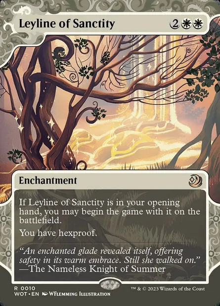 Leyline of Sanctity, Magic card WOT 10 — Wilds of Eldraine: Enchanting Tales set