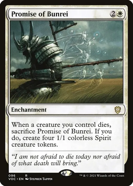 Promise of Bunrei, Magic card VOC 96 — Crimson Vow Commander set