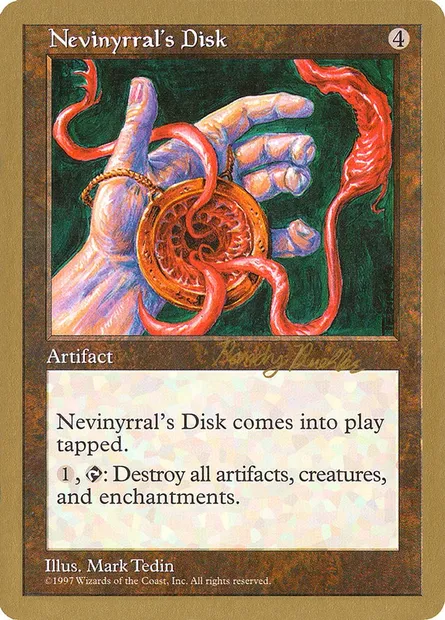 Nevinyrral's Disk, Magic card WC98 rb391 — World Championship Decks 1998 set