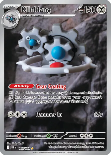 Klinklang, Pokémon card BLK 141 — Black Bolt set