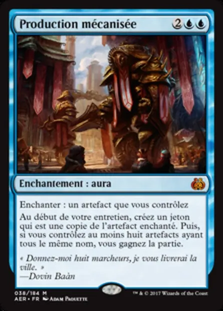 Production mécanisée, carte Magic AER 38 — extension La révolte éthérique