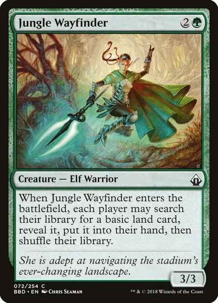 Jungle Wayfinder, Magic card BBD 72 — Battlebond set