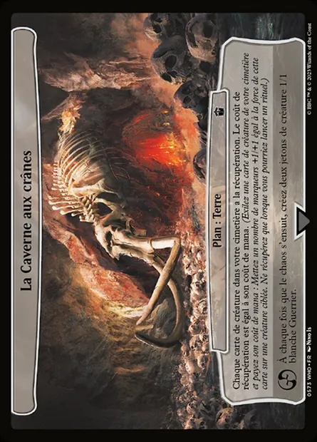 La Caverne aux crânes, carte Magic WHO 573 — extension Doctor Who